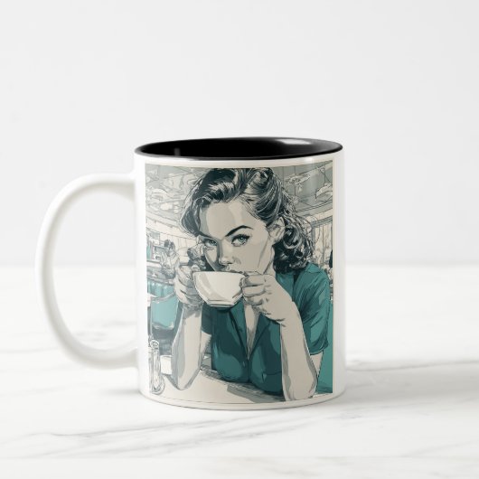 Mok van koffie (Links)