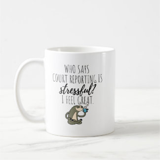 Mok van koffie door de rechtbank