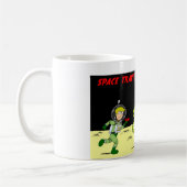 Mok van koffie in het herfstmeer "SPACE TRAVEL" (Links)