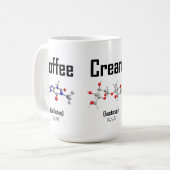 Mok van koffie, room en suikermocule (Voorkant links)