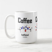 Mok van koffie, room en suikermocule (Links)
