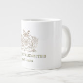 Mok van koningin Elizabeth II Herdenking Keepslag  (Voorkant rechts)