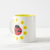 Mok van Ladybug en Daisies (Voorkant links)