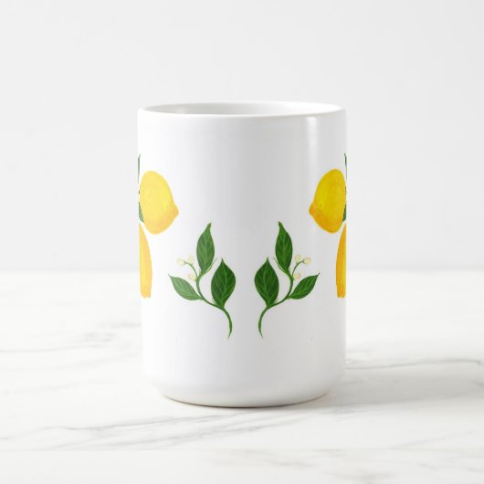 Mok van leemons en bladeren (Center)