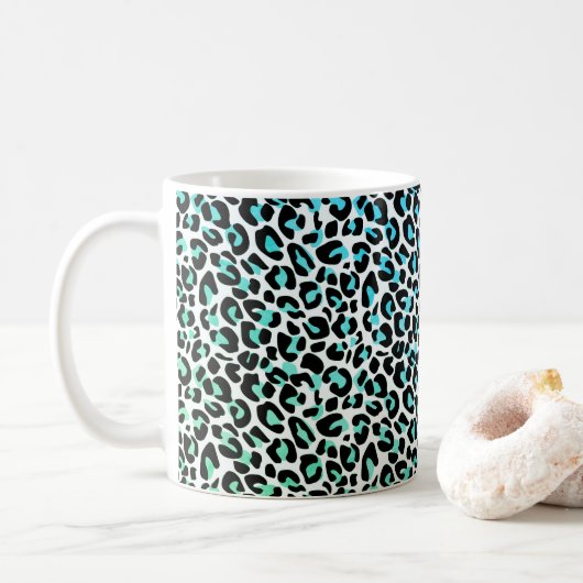 Mok van leopard Print Coffee (Met donut)