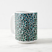Mok van leopard Print Coffee (Voorkant links)