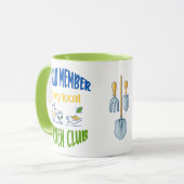 Mok van lid van de tuinclub (Voorkant links)