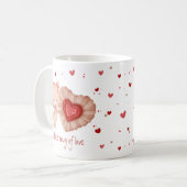 Mok van Liefde Schattigee Teddy Bear Cookie Heart  (Voorkant links)