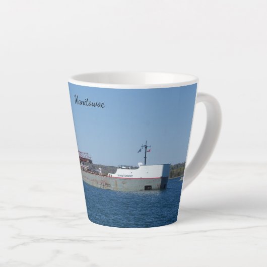Mok van Manitowoc latte (Rechterhoek)