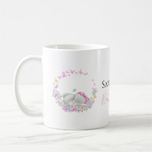 mok van olifant roze vlinders Koffie