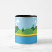 Mok van onbeheerd eilandpatroon (Midden)