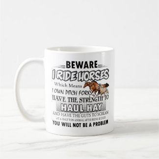 Mok van paarden - I Ride Horses Coffee Mok