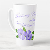 Mok van periwinkle-koffie (Linkerhoek)