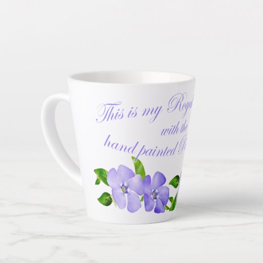 Mok van periwinkle-koffie (Linkerhoek)