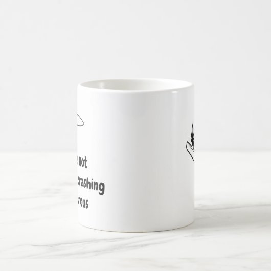 Mok van piloten - Vliegen niet gevaarlijk keramisc (Center)