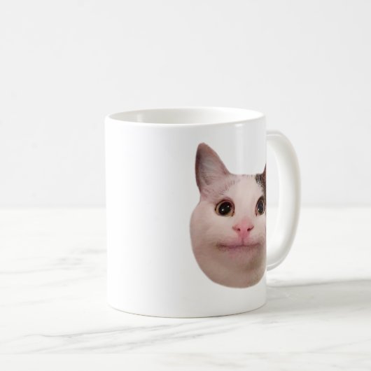 Mok van poolietekat-thema met dubbelzijdig zicht (Voorkant rechts)