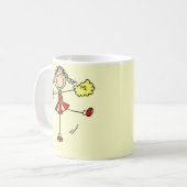 Mok van Red en Gold Cheerleader (Voorkant links)