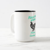 Mok van Rise en Shine Moeder Cluckers (Voorkant links)