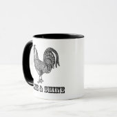 Mok van Rooster Rise & Shine Rooster Coffee (Voorkant links)