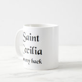 mok van saint cecilia koffie (Voorkant links)