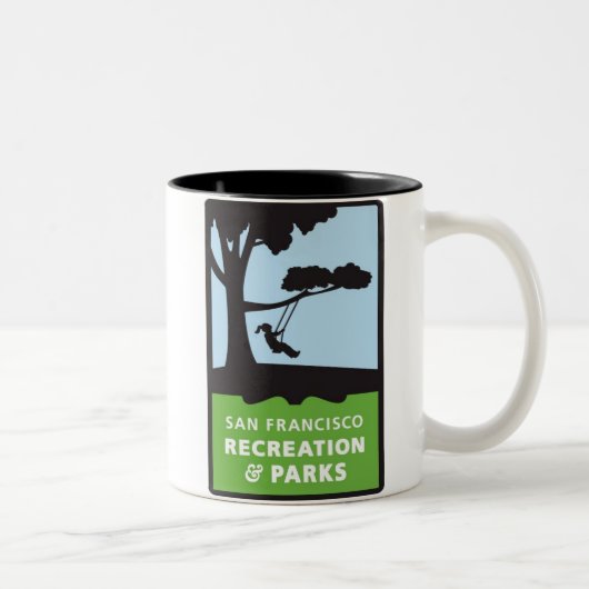 Mok van San Francisco Recreation en Parks Coffee (Rechts)
