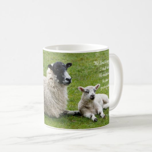 Mok van schapenbeslag en schaapskoffie (Voorkant rechts)