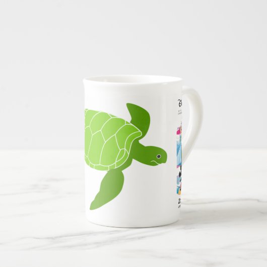 Mok van schildpadspecialiteiten (Voorkant rechts)