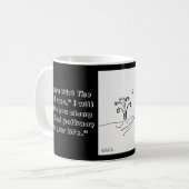 Mok van scriptkoffie (Voorkant links)