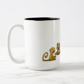 Mok van Show met apenpop (Links)