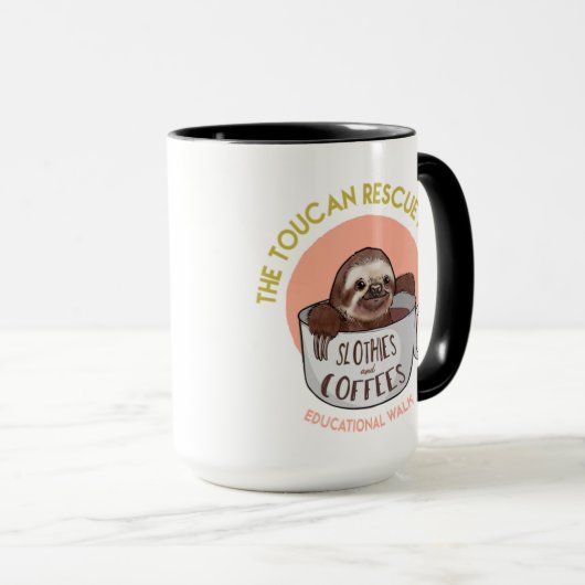 Mok van sleuven en koffie (Voorkant rechts)