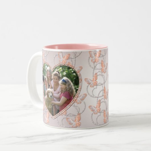 Mok van speciale hartritmevlinder (Voorkant links)