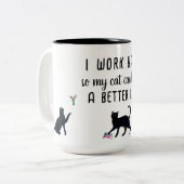 Mok van twee-toonkoffie (Voorkant links)