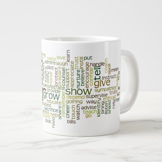 Mok van Vader Word Cloud (Voorkant rechts)