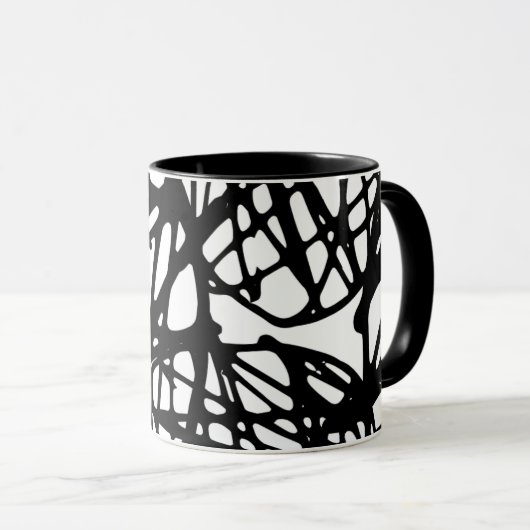 Mok van verweven lijnen (Voorkant rechts)