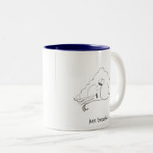 mok van windbladers "gewoon ademen" (Voorkant rechts)