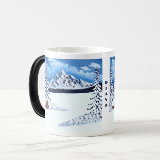 Mok van Winter Wonder Morphing (Voorkant links)