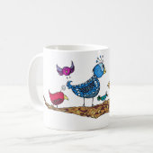 Mok van zweetvogels (Voorkant links)