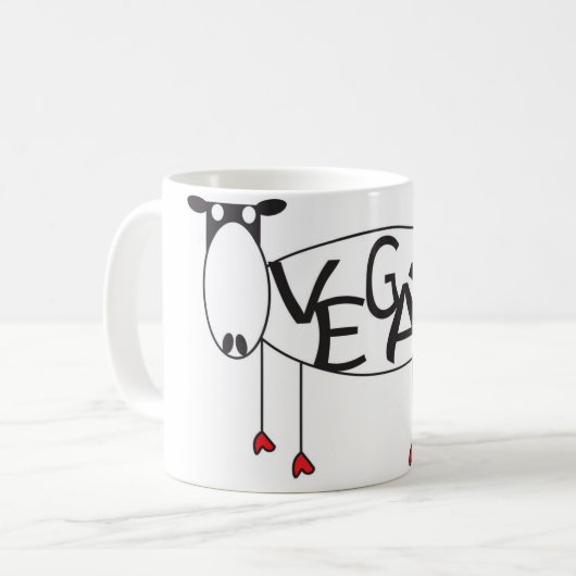 Mok Vegan Cow (Voorkant links)