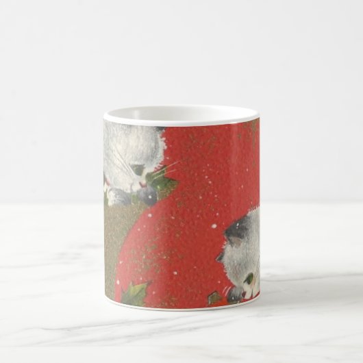 Mok Vintage Kerstmis Kittens (Center)