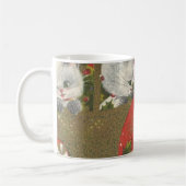 Mok Vintage Kerstmis Kittens (Links)
