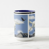 Mok vliegende Pegasus & Eagles Fantasy Art (Midden)