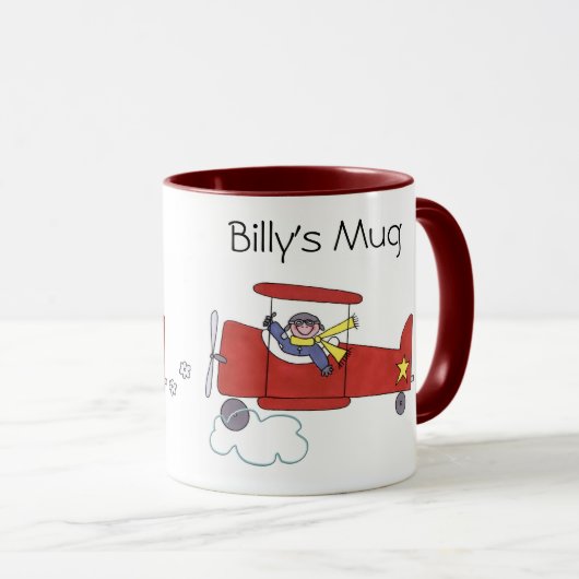 Mok vliegtuigpiloot (Voorkant rechts)