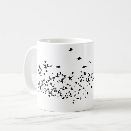 Mok vliegvogels (Voorkant links)