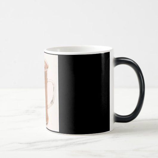 Mok voor 11 oz morphing in zwart-wit (Rechts)