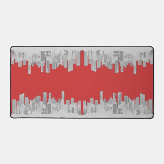 Mok voor bespiegeling in de stad bureaumat (Voorkant)