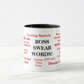 Mok voor boss Gift - Annoying Joke - Boss Swear Wo (Midden)