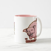 Mok voor charmerende varkenskoffie (Voorkant rechts)