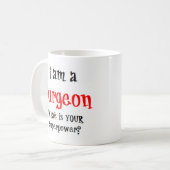 mok voor chirurgische koffie (Voorkant links)