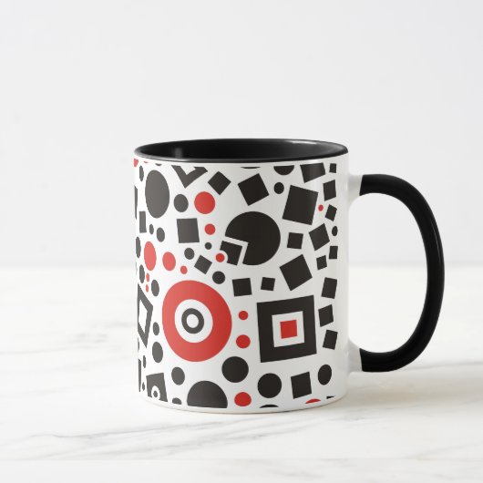 Mok voor Coffee Coffee Cup rood en zwart-zwart, mo (Rechts)