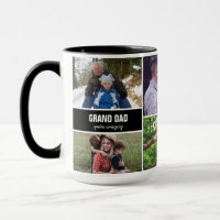 Mok voor de Grand dad familie Foto Collage